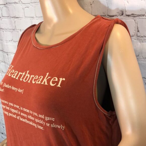Pull and Bear Heartbreaker Heavy Tank Top Euro Medium - Picture 4 of 8